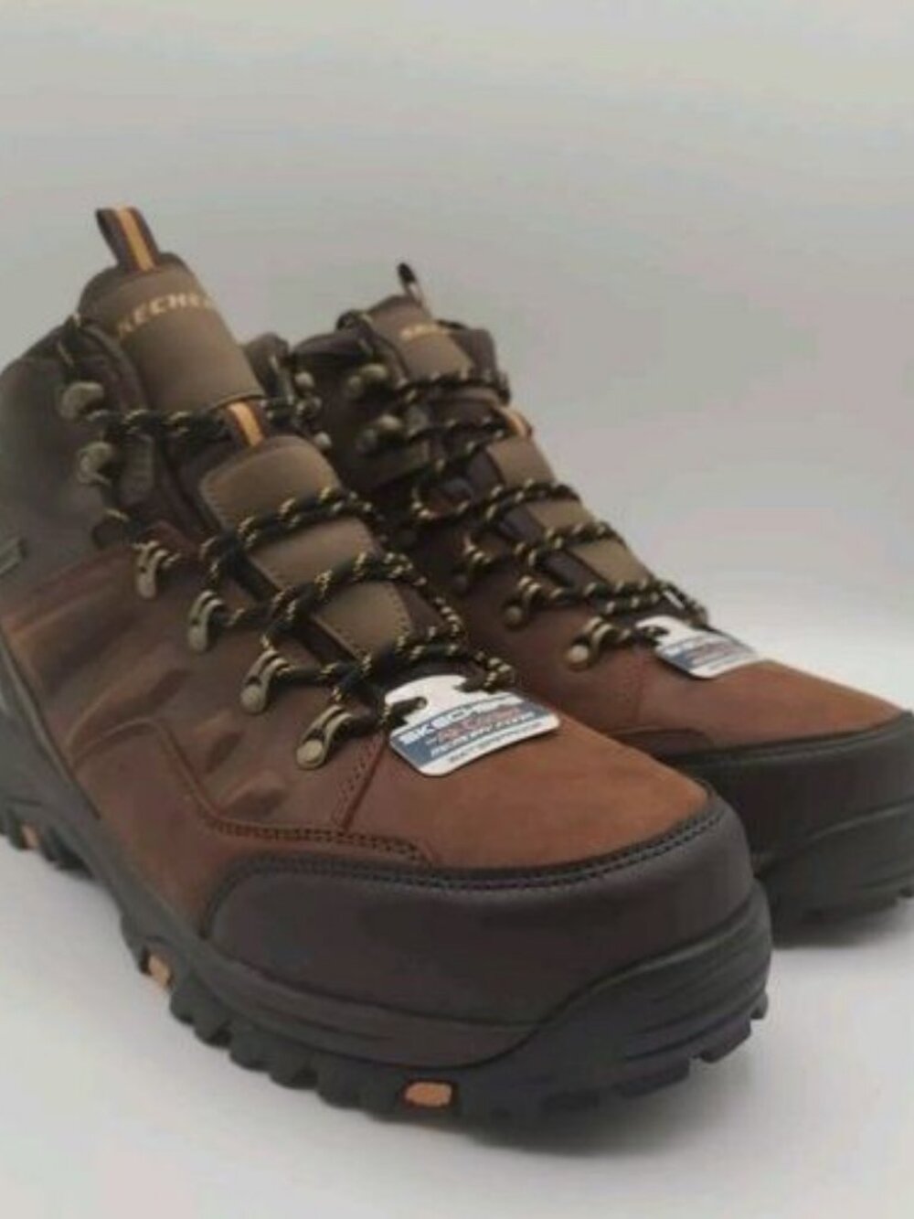 Skechers Men Size 13 Relment Traven Waterproof Dark Brown Hiking Boots 65529 CDB
